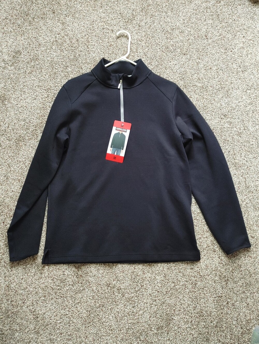 Mens Kirkland Half Zip Nwt